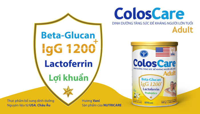 Coloscare Adult 400g - Sữa non tăng đề kháng cho người lớn