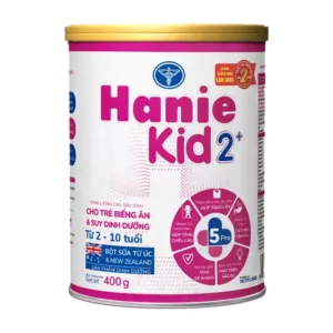 Nutricare Hanie Kid 2+ 400g – Sữa non cho trẻ biếng ăn