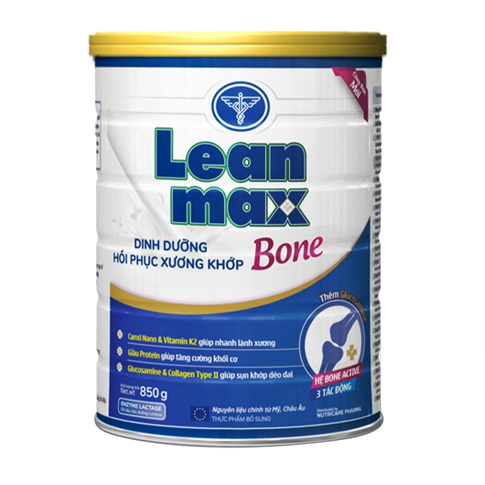 Sữa Nutricare Leanmax Bone 850g phòng ngừa loãng xương