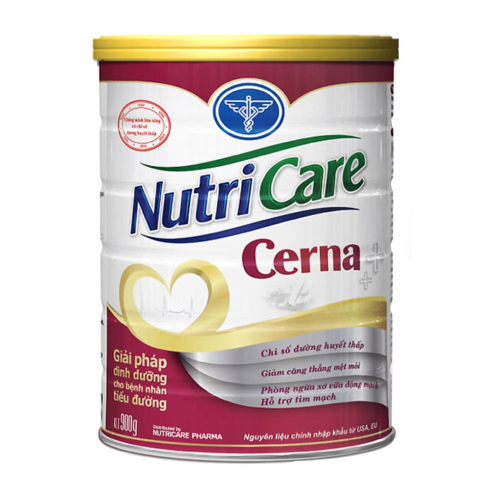 Sữa dinh dưỡng y học cho bệnh tiểu đường Nutricare Cerna 900g