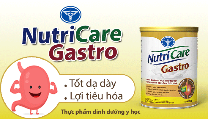 Sữa dinh dưỡng y học cho người bệnh dạ dày Nutricare Gastro 900g