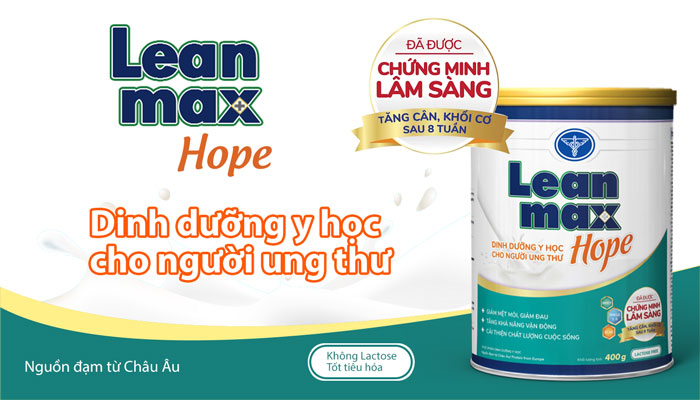 Sữa dinh dưỡng y học bệnh ung thư Nutricare Leanmax Hope 900g