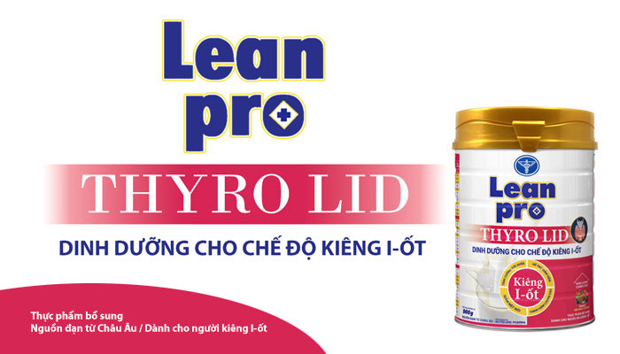 Leanpro Thyro Lid Nutricare 900g - Sữa dinh dưỡng y học kiêng i ốt