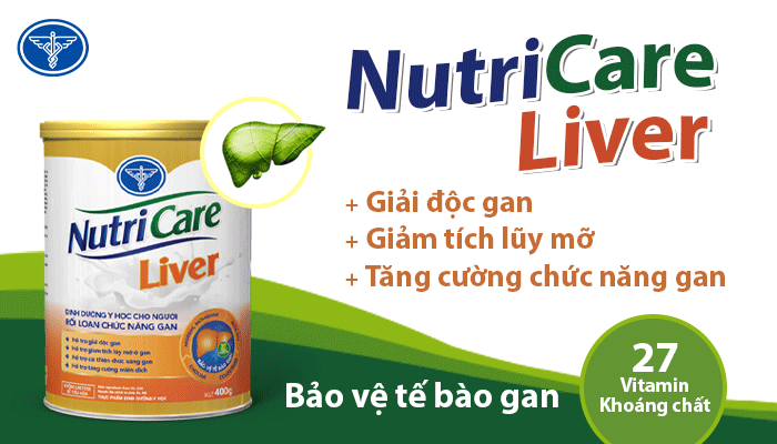 Sữa dinh dưỡng y học rối loạn chức năng gan Nutricare Liver 400g