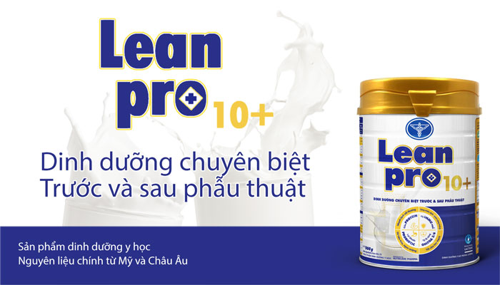 Leanpro 10+ Nutricare 400g - Sữa dinh dưỡng y học trước và sau phẫu thuật