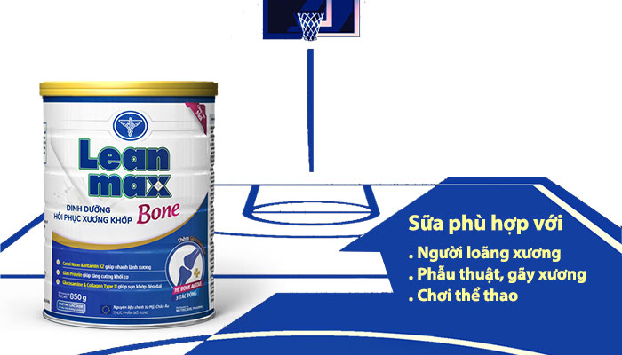 Nutricare Leanmax Bone 850g – Sữa dinh dưỡng y học ngừa loãng xương