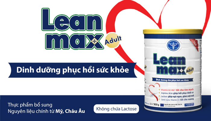 Leanmax Adult Nutricare 400g – Sữa phục hồi sức khỏe người lớn tuổi