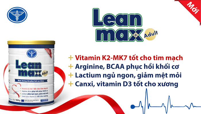 Leanmax Adult Nutricare 400g – Sữa phục hồi sức khỏe người lớn tuổi