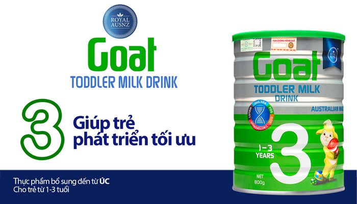 Goat Toddler Milk Drink 3 Royal AUSNZ 800g – Sữa công thức cho trẻ từ 1-3 tuổi