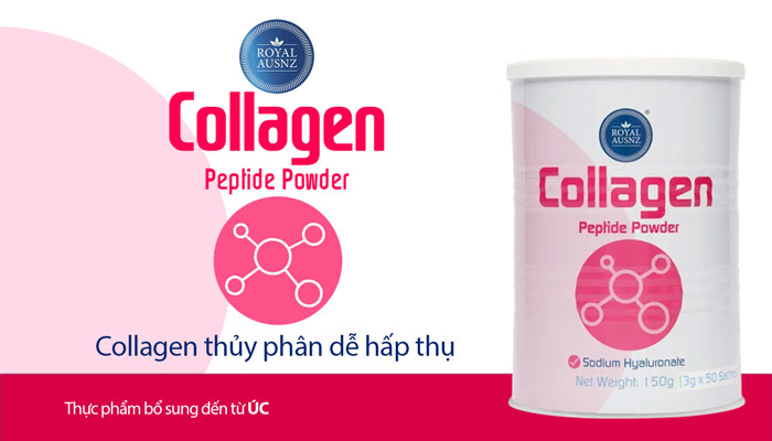 Collagen Peptide Powder Royal Ausnz 50 gói x 3g – Bổ sung Collagen thủy phân