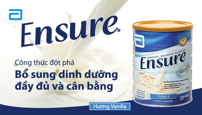 Ensure Specially Formulated 850G - Sữa bột hương vani