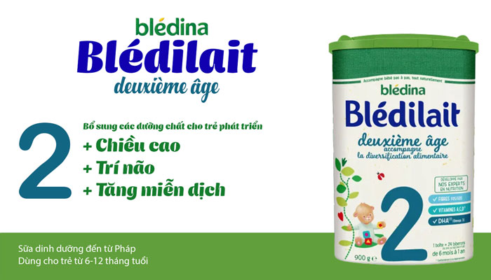 Blédilait deuxième âge số 2 900g