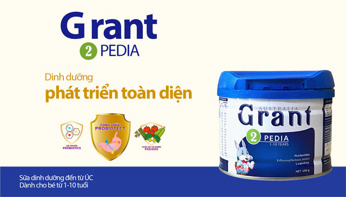 Grant Pedia 400g - Sữa bột cho trẻ từ 1-10 tuổi