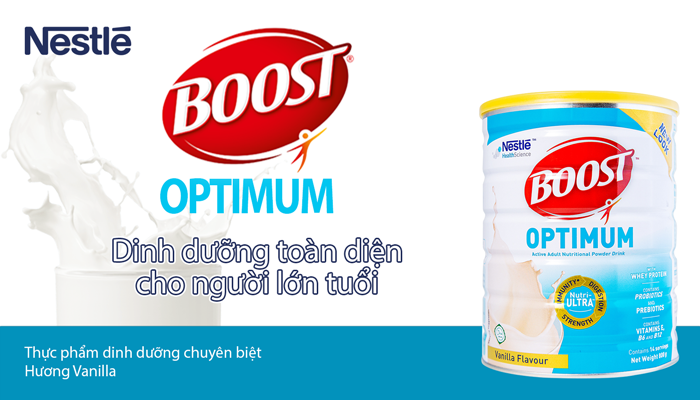 Boost Optimum Nestlé 800g – Sữa dinh dưỡng