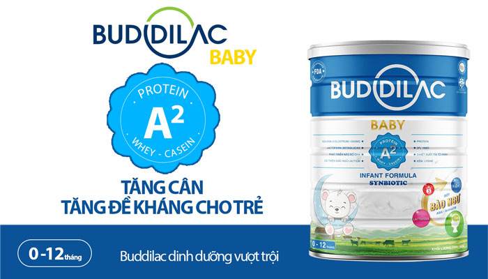 Buddilac Baby 900g - Sữa tăng cân, tăng sức đề kháng cho bé