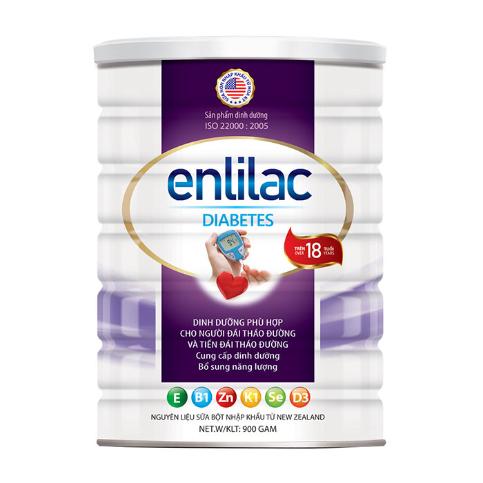 Enlilac Diabetes 900g - Sữa cho người tiểu đường