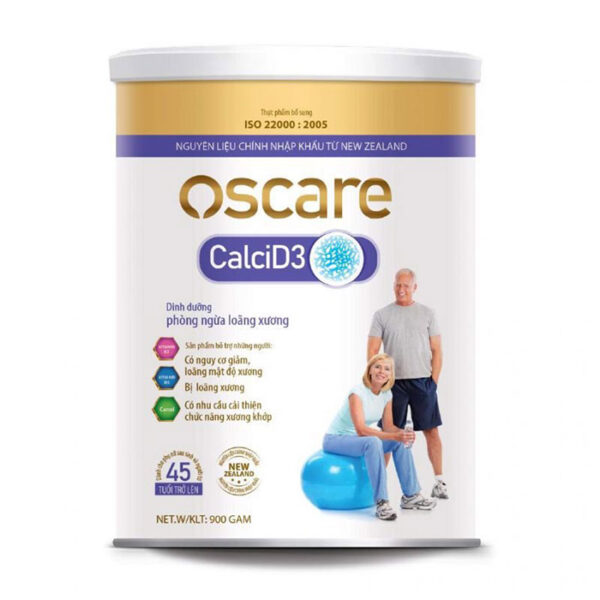 Oscare Canxi D3 900g - Sữa phòng ngừa loãng xương