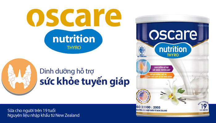 Oscare Nutrition Thyro 900g - Sữa cho người bệnh tuyến giáp