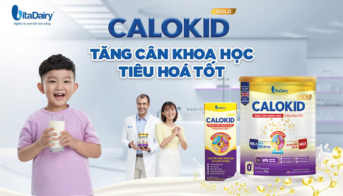 Calokid Gold 0+ Vitadairy 400g - Sữa tăng cân