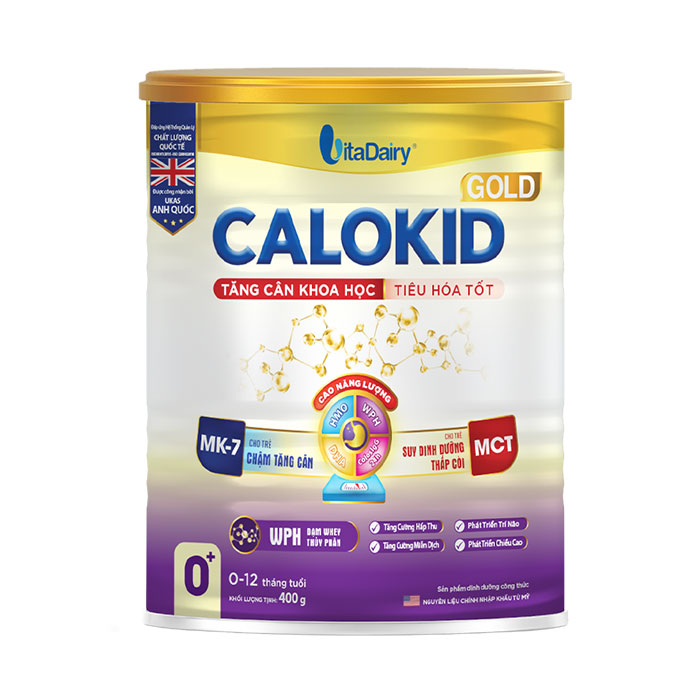 Calokid Gold 0+ Vitadairy 400g - Sữa tăng cân