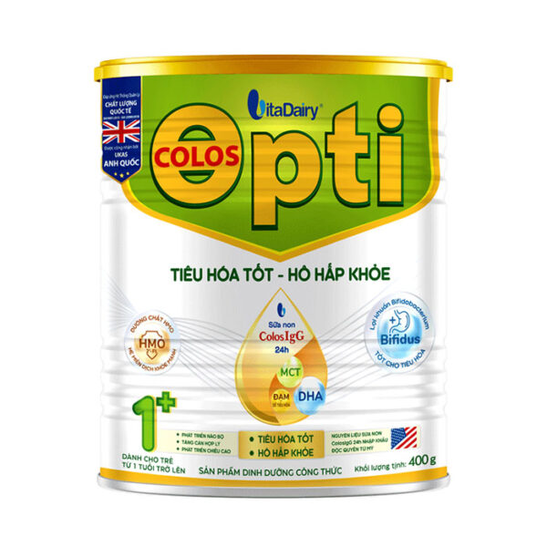 Colos Opti 1+ Vitadairy 400g - Sữa tốt tiêu hóa, hô hấp khỏe