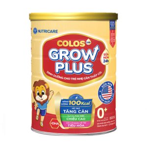 Colos24h Grow Plus 0+ Nutricare 800g - Sữa non tăng cân, chiều cao