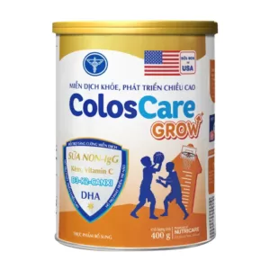 ColosCare Grow+ Nutricare 400g – Sữa non tăng cường miễn dịch và chiều cao