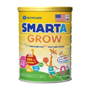 Sữa Smarta Grow 0+ 800g phát triển chiều cao