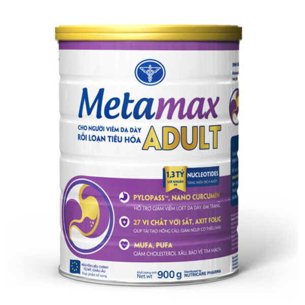 Metamax Adult Nutricare 900g - Sữa tốt tiêu hóa, dạ dày