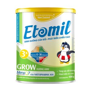 Sữa tăng chiều cao Etomil 3x Grow 400g