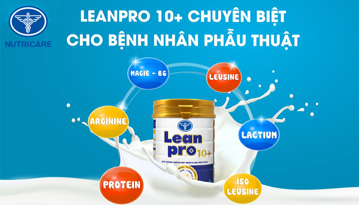 LeanPro 10 + dinh dưỡng cho người phẫu thuật