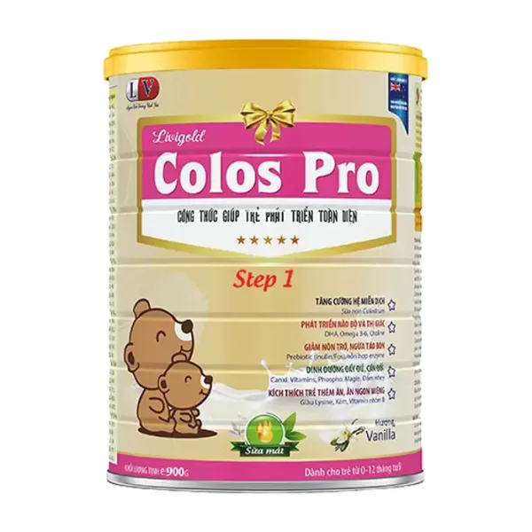 Sữa Livigold Colos Pro 900gr cho trẻ từ 0 - 12 tháng tuổi