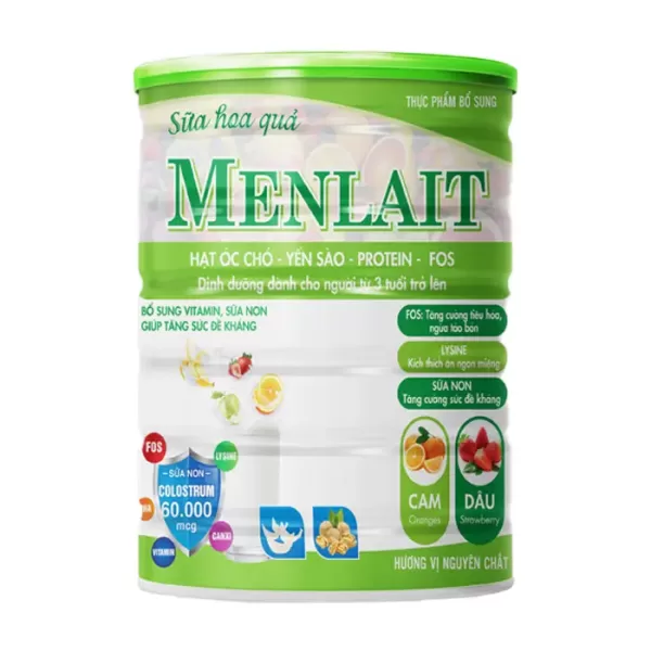 Sữa hoa quả Menlait 800g