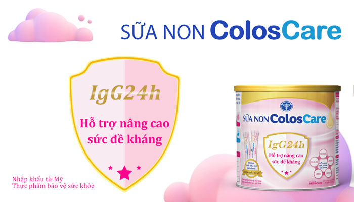 Sữa non ColosCare IgG24h tăng đề kháng cho trẻ