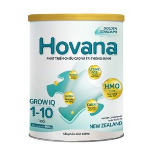 Sữa tăng tăng chiều cao và trí não Hovana Grow IQ 400g