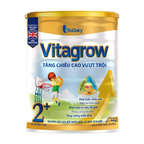 Sữa Vitagrow 2 Vitadairy 900g tăng chiều cao vượt trội