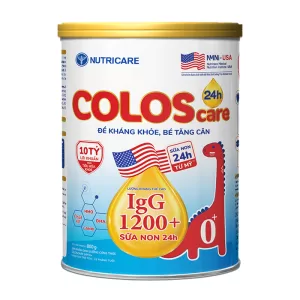 Sữa Coloscare 24h 0+ Nutricare 800g tăng đề kháng, tăng cân