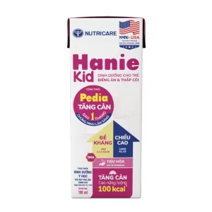 Sữa pha sẵn Hanie kid Pedia 180ml tăng cân cho trẻ từ 1 tuổi trở lên