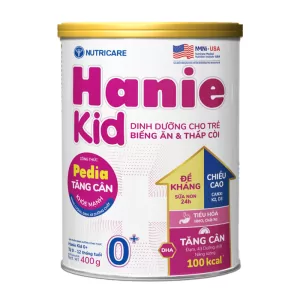 Sữa Hanie kid Pedia 0+ 400g tăng cân cho trẻ từ 0 - 12 tháng tuổi