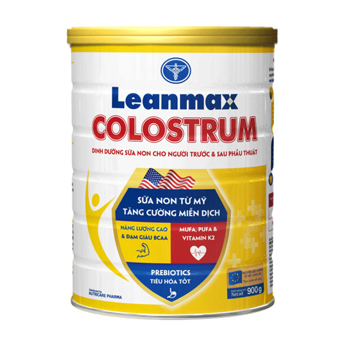 leanmax colostrum nutricare 900g sua non tang mien dich