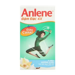 Sữa Anlene Đậm Đặc 4X 125ml hương Vani - Ngăn ngừa loãng xương