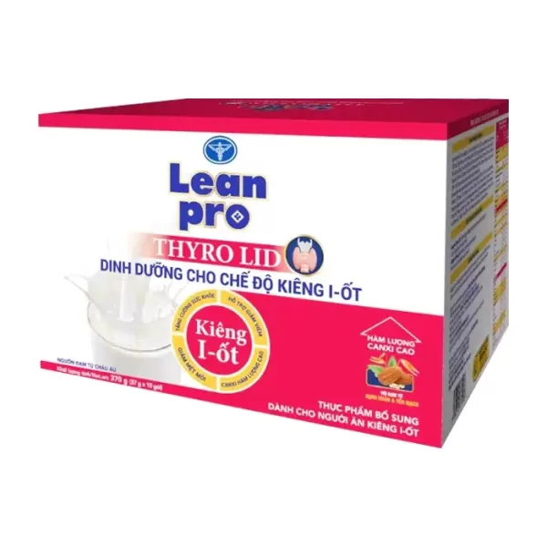 Leanpro Thyro Lid Nutricare 10 gói x 43g – Sữa dinh dưỡng y học kiêng i ốt