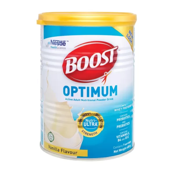 Sữa Boost Optimum Nestlé 400g dinh dưỡng cho người lớn tuổi