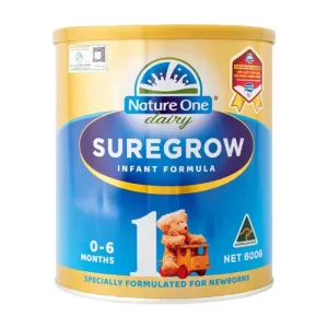 Sữa tăng cân SureGrow 1 Nature One Dairy 600g cho bé từ 0-6 tháng tuổi