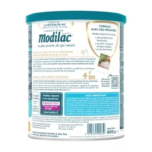 Modilac Expert Riz 2 800g - Sữa dành cho trẻ 6 - 12 tháng tuổi dị ứng đạm bò, không dung nạp lactose