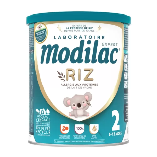 Modilac Expert Riz 2 800g - Sữa dành cho trẻ 6 - 12 tháng tuổi dị ứng đạm bò, không dung nạp lactose