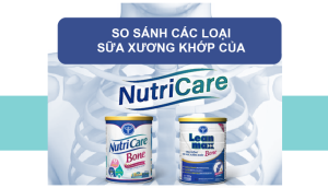 SO SÁNH CÁC LOẠI SỮA XƯƠNG KHỚP CỦA NUTRICARE