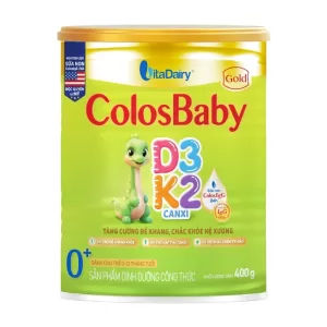 Colosbaby Gold D3K2 0+ 400g - Sữa cho trẻ từ 0-1 tuổi