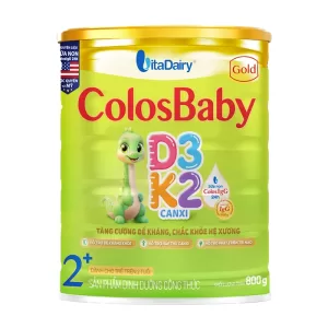 Colosbaby Gold D3K2 2+ Vitadairy 800g - Sữa cho trẻ từ 2 tuổi trở lên