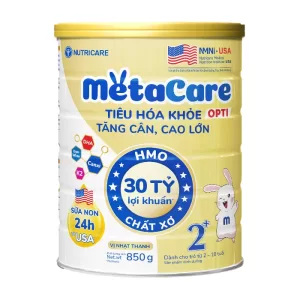 Metacare Opti 2+ Nutricare 850g - Sữa cho trẻ từ 2-10 tuổi